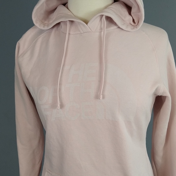 The North Face light pink hoodie size small - Picture 2 of 10